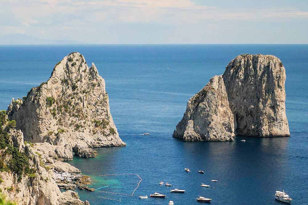Italia - Napolilahti ja Amalfin rannikko