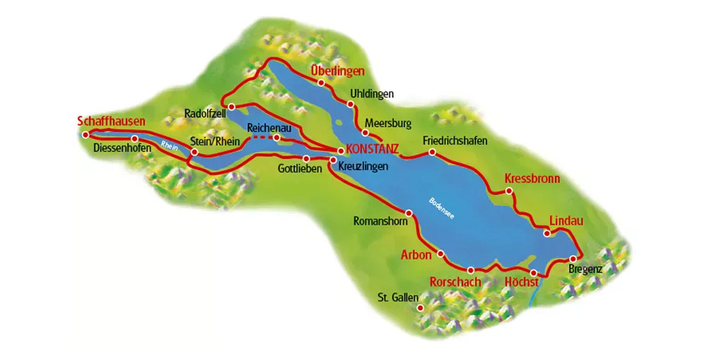 Bodensee kartta